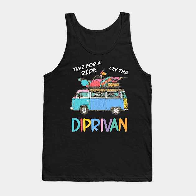 Time For A Ride In The Diprivan Tank Top by AI studio